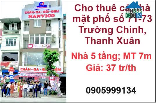Ảnh Cho thuê cả nhà mặt phố số 71-73 Trường Chinh, Thanh Xuân; 37tr/th; 0905999134 0