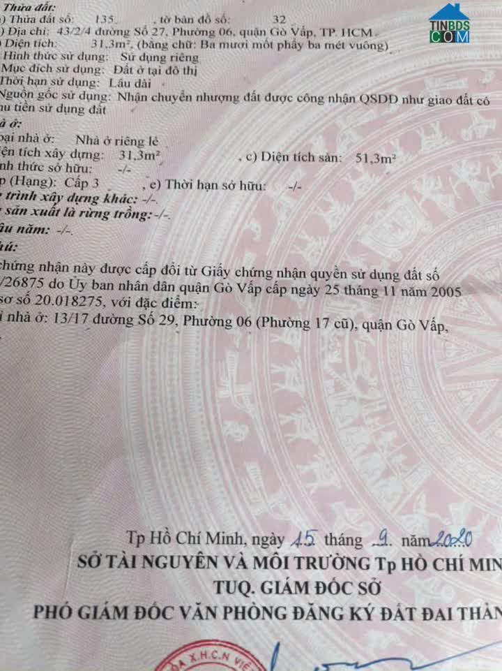 Ảnh hẻm 4m 42/2/4 / đường số 27 p6 gò vấp 0