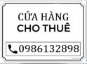 Cho thuê cửa hàng đầu ngõ 266 Lê Thanh Nghị, P.Đồng Tâm, Hai Bà Trưng, HN; 0986132898