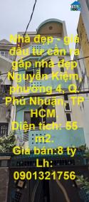 Nhà đẹp - giá đầu tư cần ra gấp nhà đẹp HXH tại quận Phú Nhuận.