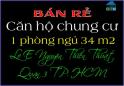Bán rẻ căn hộ 1 phòng ngủ chung cư Nguyễn Thiện Thuật Quận 3 TP.HCM