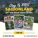 Saigonland - Mua Bán đất nền sổ sẵn dự án Hud Nhơn Trạch Đồng Nai diện tích 285m2 full thổ cư.
