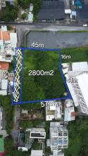 Đất diện tích 2800 m² tại đường số 65, Thảo Điền, Q.2, 2 mặt tiền là đường số 65 và đường số 76.