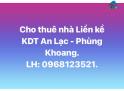 Chính Chủ Cho Thuê Nhà Liền Kề Mặt Hồ KDT An Lạc - Phùng Khoang