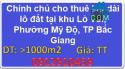 ⭐Chính chủ cho thuê lâu dài lô đất tại khu Lò Vôi, Phường Mỹ Độ, TP Bắc Giang, 0912910459