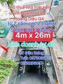 Nhà Thuê Nguyên Căn Mặt Tiền Kinh Doanh Tự Do 
 Ngang 4 X 26 
đúc 5 Tấm - 45 Triệu Tháng...