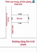 43m đg thông ô tô đỗ cửa, cách trục ô tô tránh 1 nhà Cao Trung, Đức Giang