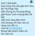 Bán Kiot Trong Chợ Gần Nơ1 Khu Đô Thị Pháp Vân. 4M2 Chỉ 24tr. Lh:0975868400.