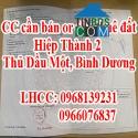 Chính chủ cần bán đất hoặc cho thuê đất tại Hiệp Thành 2, Thủ Dầu Một, Bình Dương