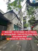 Tây Hồ- Lạc Long Quân -Đầu tư- Nhà đẹp- Ô Tô tránh- Sổ vuông đẹp- 8.5 tỷ