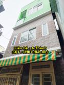 Bán nhà mới 4m x 4m, 1 trệt 2 lầu ,Đường Bình Tiên, Phường 3 ,Quận 6