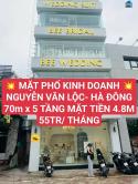 (Giá tốt) cho thuê nhà mặt phố Nguyễn Văn Lộc, Hà Đông 70m² x 5 tầng, MT 4.8m,giá 55 triệu