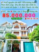 Thuê nguyên căn MẶT TIỀN đường hoa Phan Xích Long- 160m2- 5 tầng 8 Phòng: 85 Triệu. LH: 0933910039