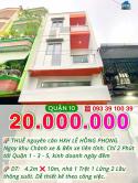 Thuê nguyên căn hẻm xe hơi Q10- Ngang hơn 4m, mới tinh 4 tầng suốt: 20 Triệu. Mr Vũ : 0933910039