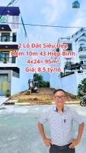 Bán Lô Đất Đẹp Ngay Hiệp Bình – Vị Trí Vàng Trên Trục Tài Chính Quốc Lộ 13 - Hẻm 10M 43 Hiệp Bình