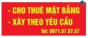 Cần Cho Thuê Mặt Bằng - Xây Theo Yêu Cầu Tại TP Lai Châu