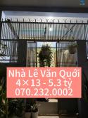 Bán nhà Lê Văn Quới Bình Tân 4x13 - 5.3 tỷ