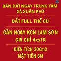 Chỉ 4XX Triệu Sở Hữu Lô Đất KCN Lam Sơn, Gần Sân Bay