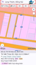 Lô đất quá đẹp thích hợp phân lô bán nền Bình Sơn gần sân bay Long Thành Đồng Nai 2184m2