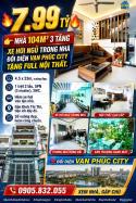 Bán nhà Hiệp Bình Phước - Đối diện Vạn Phúc City - 104M2 ngang 4.5m - 3 tầng chỉ 7.99 tỷ