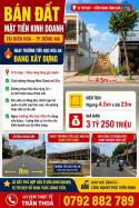 Bán Đất Mặt Tiền Kinh Doanh – Tại Biên Hoà Tp. Đồng Nai. Lh:0792881789.