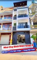 Bán Nhà Ngay Chợ Bình Điền Quận 8. DT80 M2 - SHR - Chỉ 1tỷ165tr. Lh:0785448683.