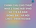 Cho Thuê Nhà 3 Tầng Mặt Phố Số 178 Xã Đàn - P.Văn Miếu Quốc Tử Giám - Hà Nội