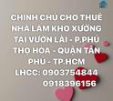 Chính Chủ Cho Thuê Nhà Làm Kho Xưởng Tại Vườn Lài - P.Phú Thọ Hòa - Quận Tân Phú - Tp.Hcm