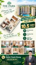 Cho thuê 2PN1WC 62m2 - 10.5 triệu/tháng - The Park Residence