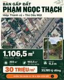 Bán Đất Phạm Ngọc Thạch – Hiệp Thành Cũ, Thủ Dầu Một