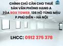 Sàn Văn Phòng Hạng A Tại Tòa Rox Tower 136 Hồ Tùng Mậu - P.Phú Diễn - Hà Nội