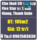 Cho thuê căn hộ cao cấp Five Star số 2 Kim Giang, Thanh Xuân, 12tr; 0961503630