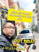 A ĐÂY RỒI - 4 tầng 61m2 HXH có 6tỷ Phạm Văn Chiêu Phường 14 Gò Vấp TPHCM - 0333984888