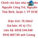 Chính chủ bán nhà mặt tiền Nguyễn Công Trứ, trung tâm Quận 1