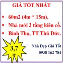Bán gấp nhà đẹp 3 lầu-4 phòng ngủ- Bình Thọ- TT Thủ Đức -3.7 tỷ