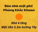 Bán nhà mặt phố Phùng Khắc Khoan, mặt tiền 5.3m kinh doanh - LH: 0906299843