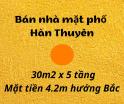 Bán nhà mặt phố Hàn Thuyên, 4.2m mặt tiền kinh doanh - LH: 0906299843