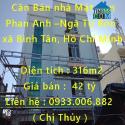 Cần Bán nhà Mặt tiền Phan Anh –Ngã Tư Bốn xã Bình Tân, Hồ Chí Minh