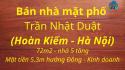 Bán nhà mặt phố Trần Nhật Duật, Hoàn Kiếm, Hà Nội. 72m2 x 5 tầng kinh doanh - LH: 0906299843