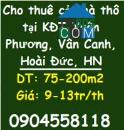 ⭐Cho thuê cả nhà thô tại KĐT Xuân Phương, Vân Canh, từ 9tr/th; 0904558118