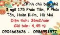 Chính chủ bán nhà 3 ngõ 175 Phúc Tân, P.Phúc Tân, Hoàn Kiếm, 4,45 tỷ; 0904663626