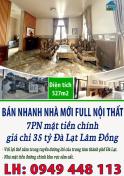 Bán nhanh nhà mới full nội thất 7PN mặt tiền chính giá chỉ 35 tỷ Đà Lạt Lâm Đồng