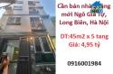 ⭐Cần bán nhà 5 tầng mới Ngô Gia Tự, Long Biên, Hà Nội, giá 4,95tỷ; 0916001984