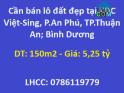 ⭐Cần bán lô đất đẹp tại KDC Việt-Sing, P.An Phú, TP.Thuận An; Bình Dương; 5tỷ250tr; 0786119779
