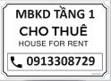 Chính chủ cho thuê MB kinh doanh tầng 1 nhà 482 Minh Khai, HBT; 0913308729